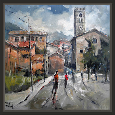 AVIA-BERGUEDA-BERGA-BARCELONA-PAISAJES-PUEBLOS-CUADROS-PINTURAS-PINTOR-ERNEST DESCALS-