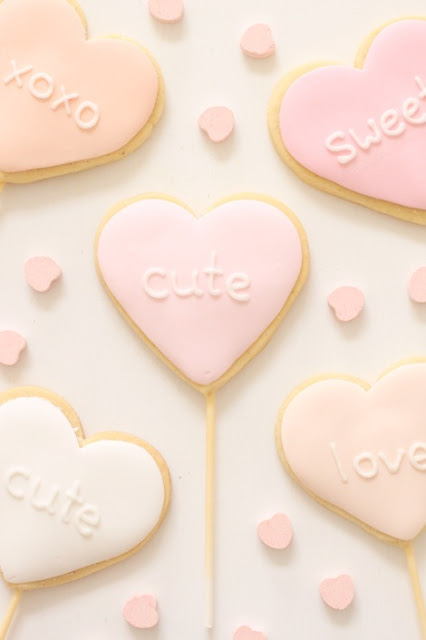 صور واقتراحات  رائعة لحلويات الاطفال  Heart+cookies