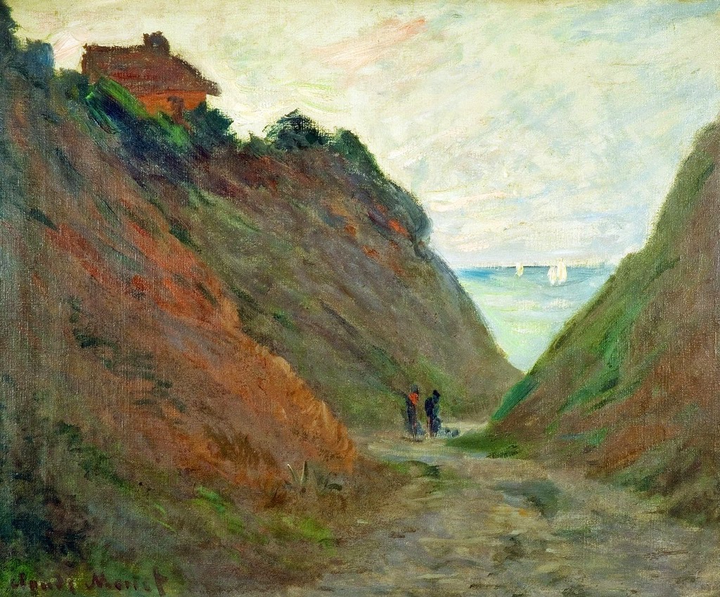 Chemin creux dans la falaise de Varengeville (1882) Chemin creux dans la falaise de Varengeville (1882)