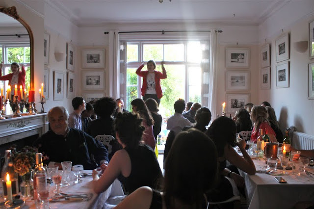 The brilliant Josie Long, compering at my underground restaurant comedy night, msmarmitelover