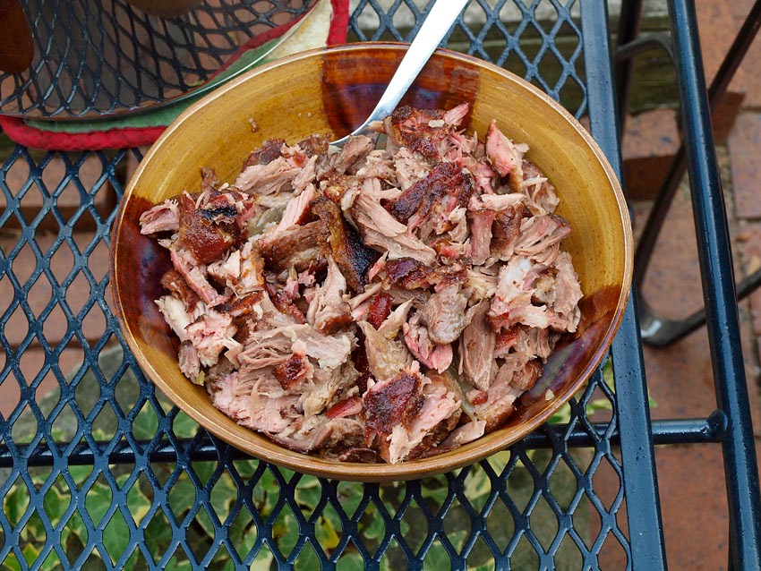 Pellet Smoker Cooking Smoked Pork Neck Bone Gravy over rice with