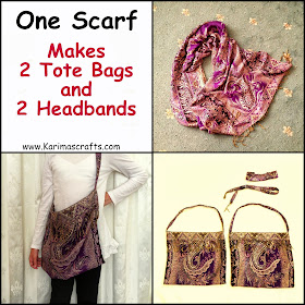 scarf tote bag ramadan crafts sewing muslim Islam tutorial
