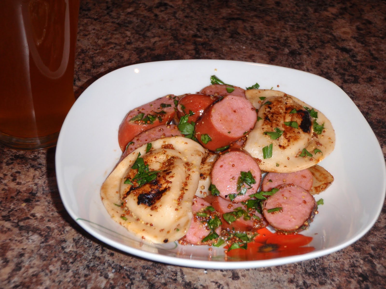 Cobalt Kitchen Grilled Pierogi and Kielbasa