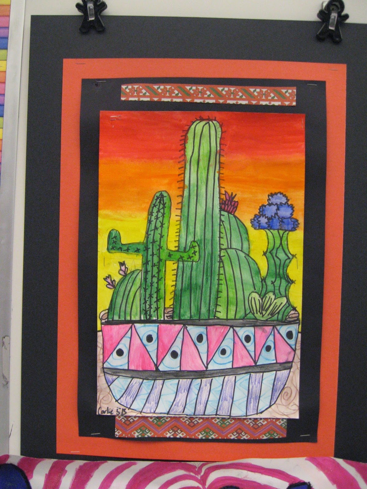Jamestown Elementary Art Blog 5th Grade Mexican cacti!
