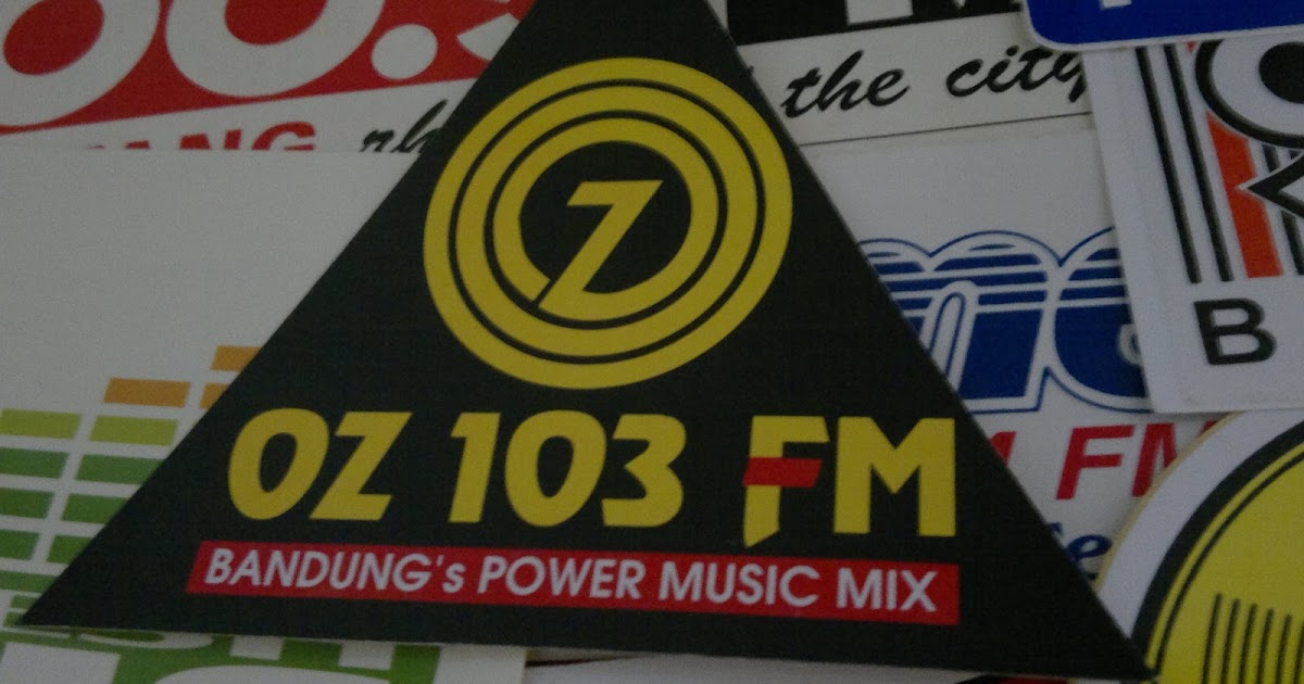 Radio Branding Materials: Sticker | Oz 103 FM Bandung (pertengahan 1990an)