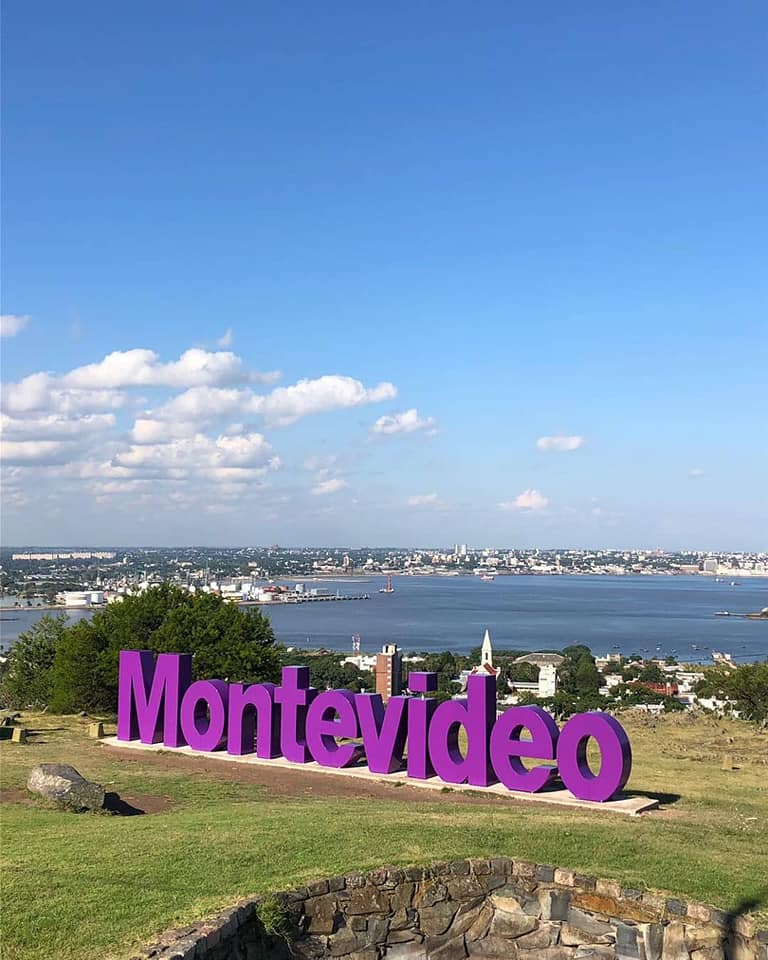 Vista desde la Fortaleza del Cerro, Montevideo, Uruguay.