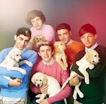 1D with puppies