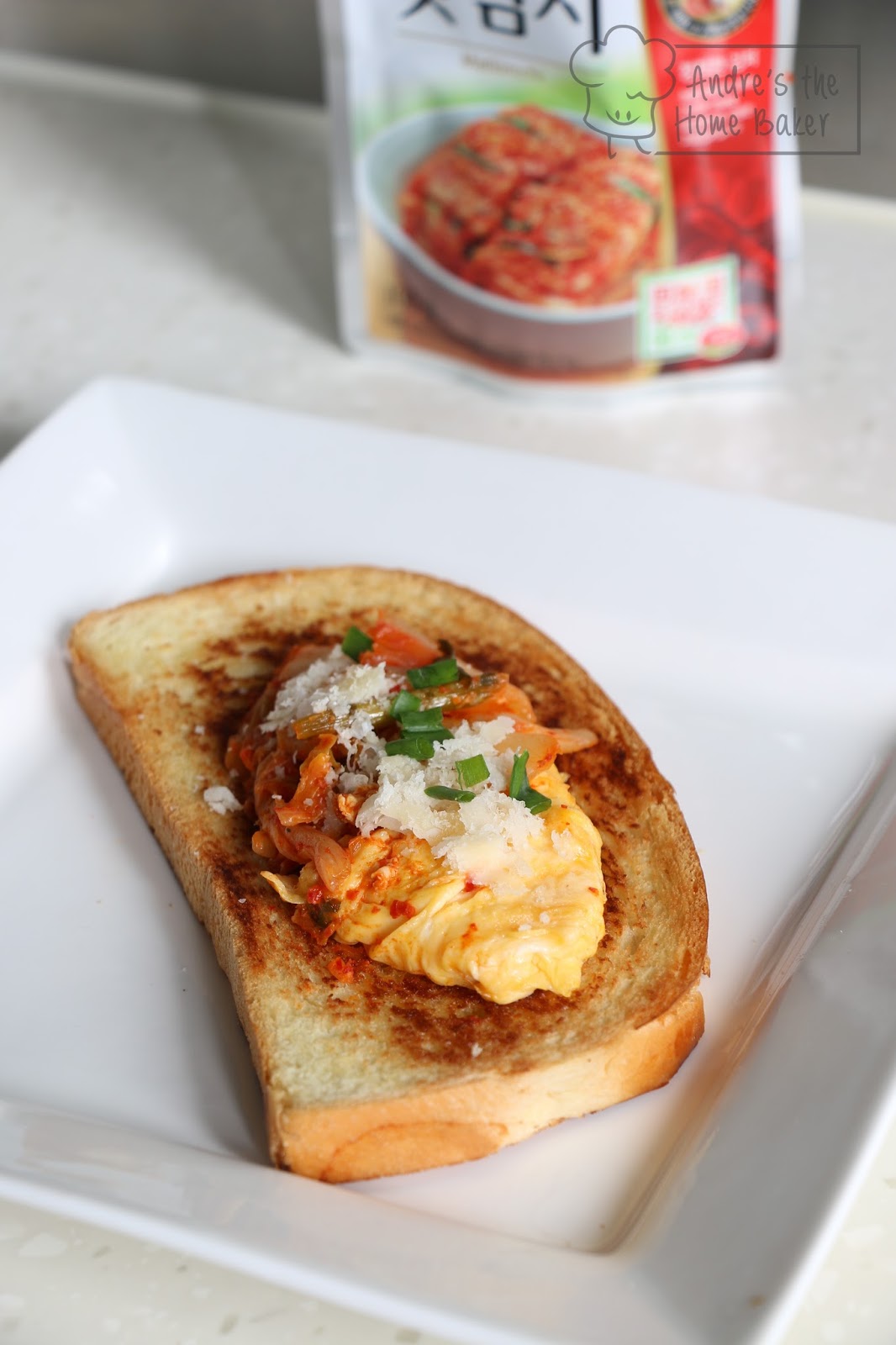 Andre's the Home Baker ♥ Kimchi & Egg Tartine ♥