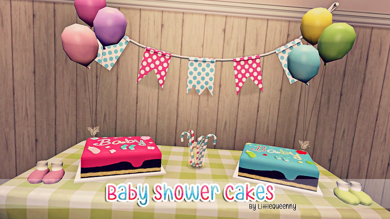 My Sims 3 Blog: Baby Shower Cakes by Littlequeenny