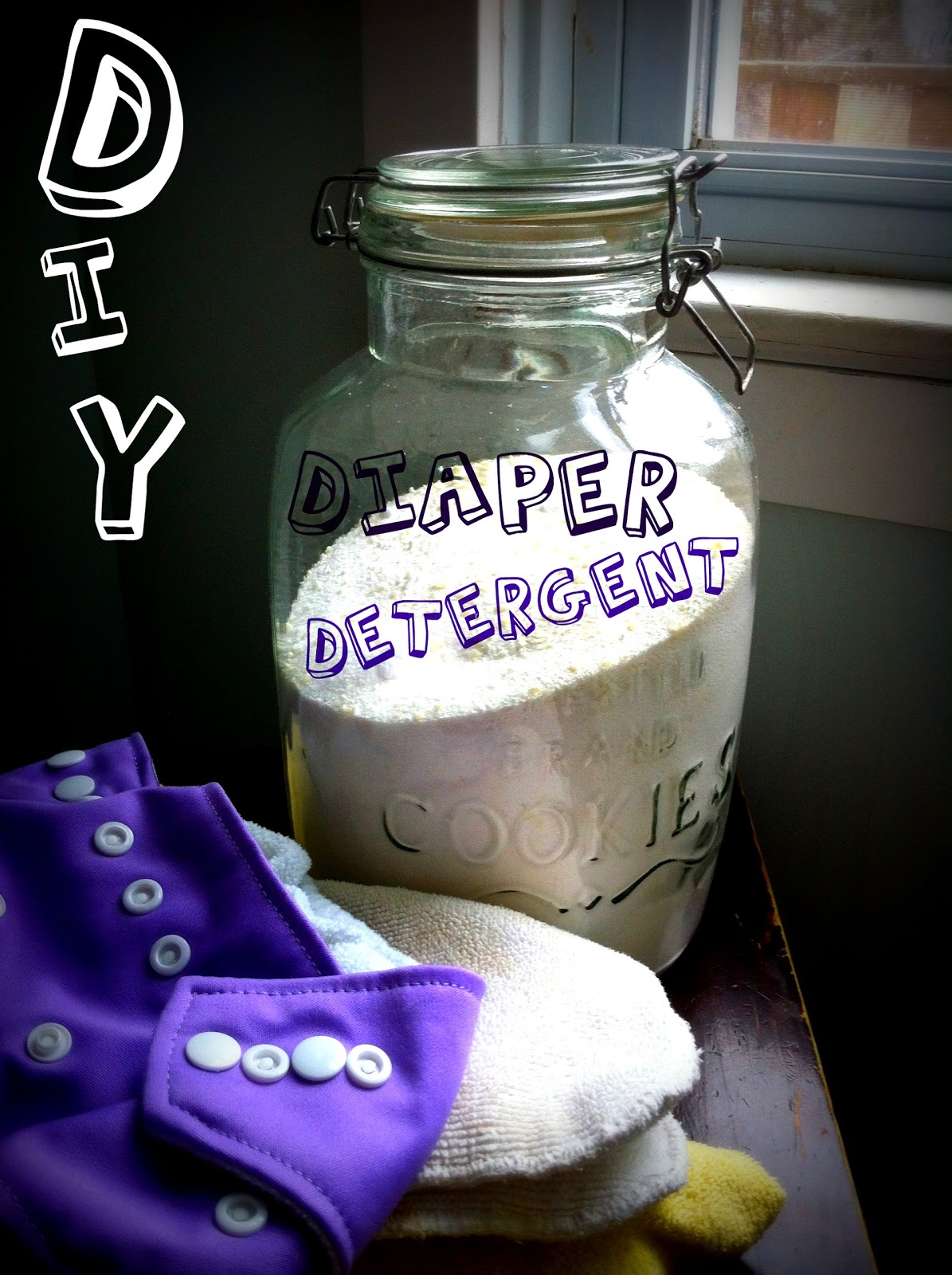 Kirsten's Kitchen of vegan creations DIY diaper detergent