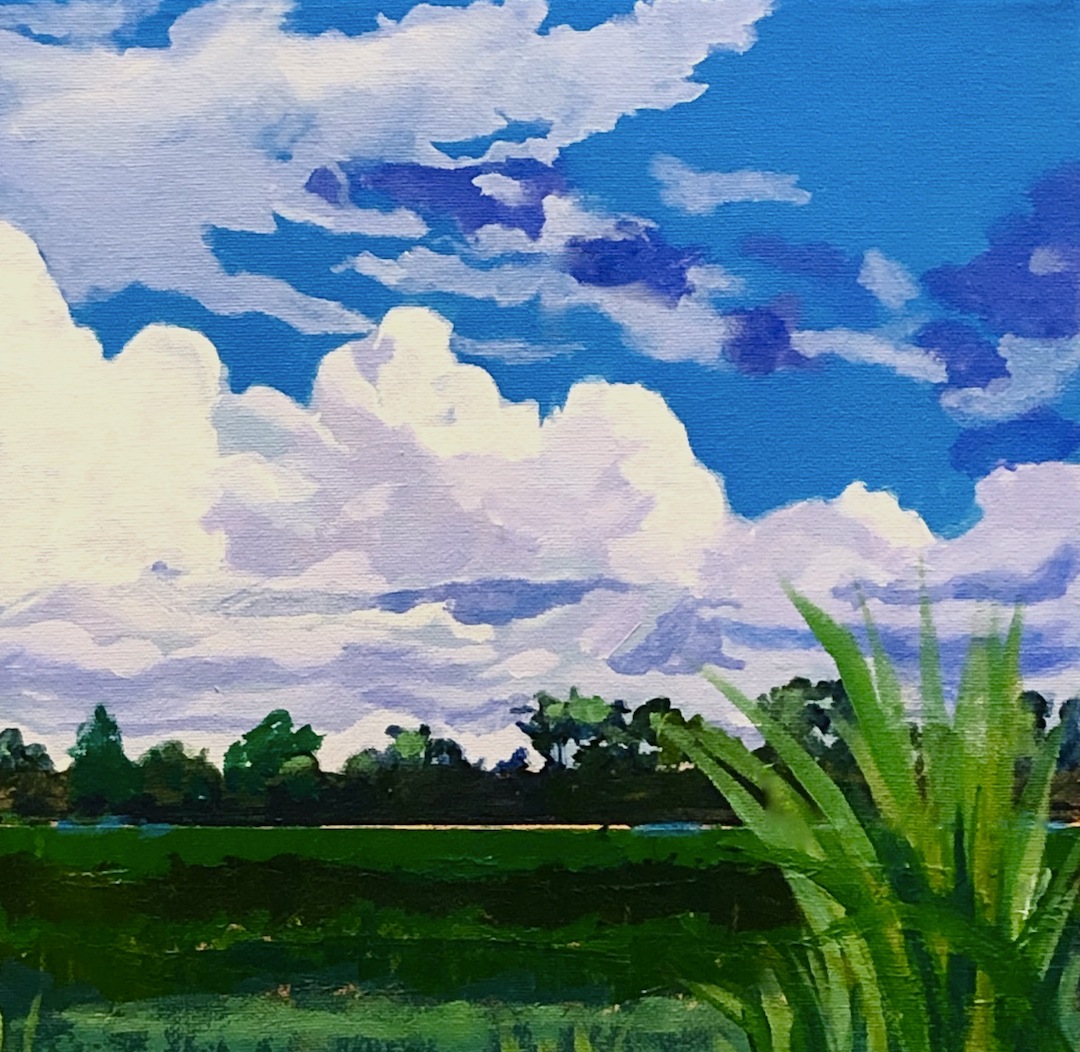 Barbara Muir Paints Dreaming of paradise