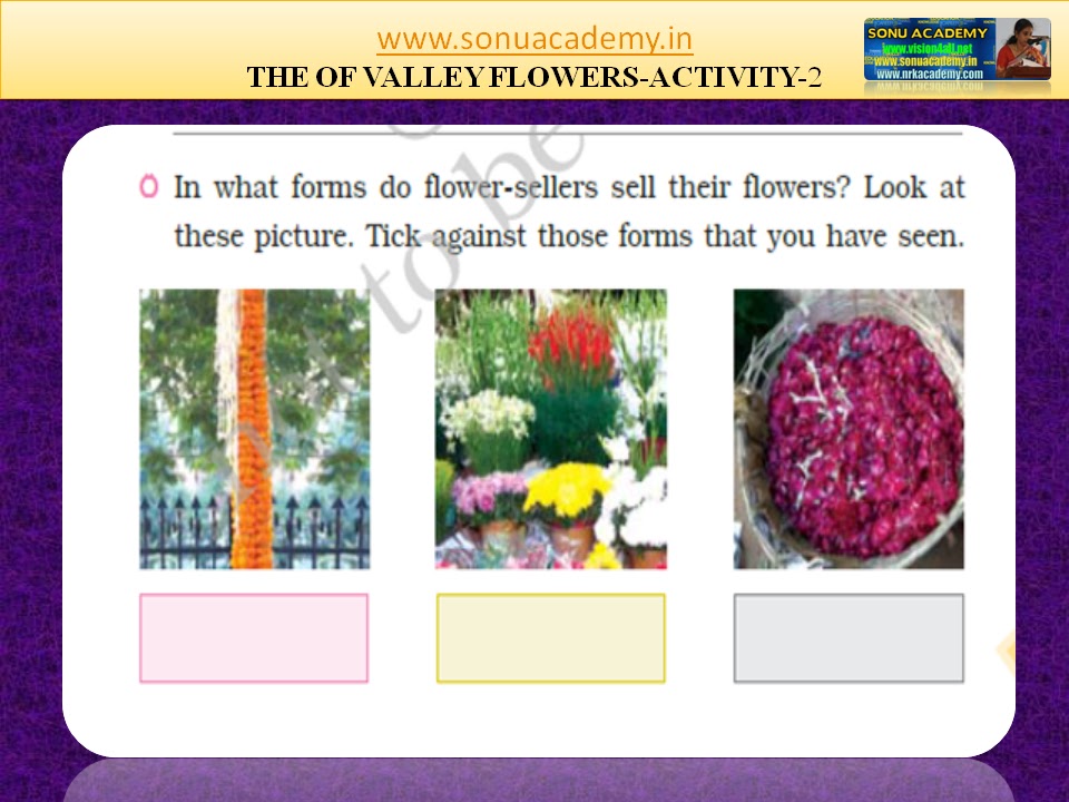SONU ACADEMY THE VALLEY OF FLOWERSACTIVITIES