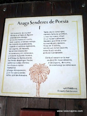 Ruta Senderos de Poesía en Anaga Senderos Poesia Anaga, Tenerife