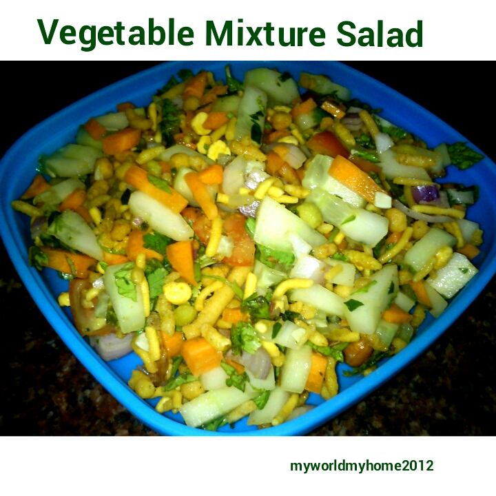 All about my world... Vegetable Mixture/Chivda Salad