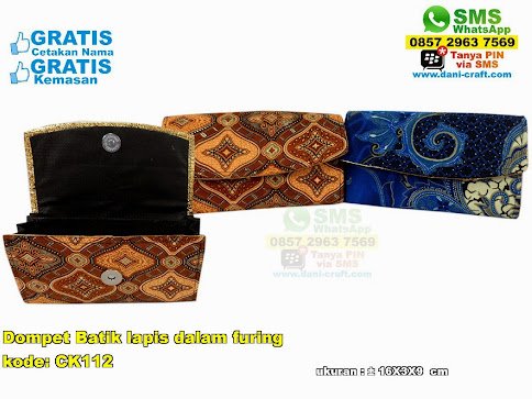 Dompet Batik Lapis Dalam Furing