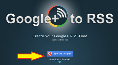 Google+ rss feed