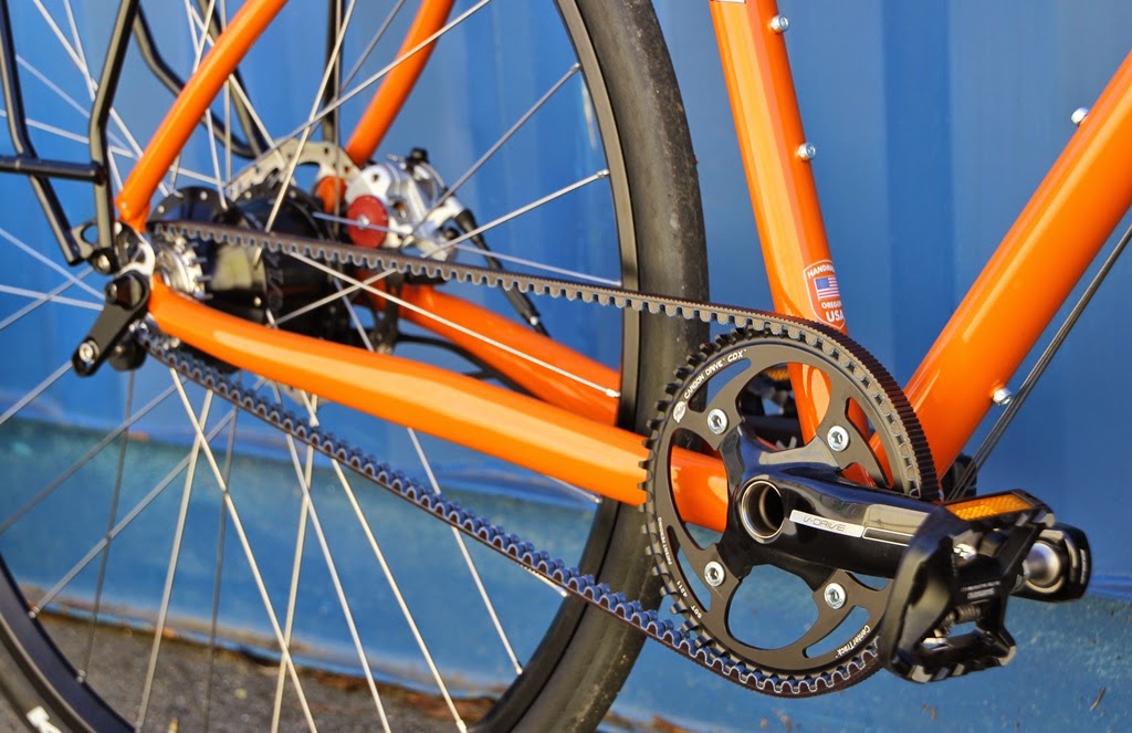 Rohloff fat drive bike speedhub xl gates carbon chain belt cycle zero The Monkey Lab: Co-Motion Americano Touring Bike with Rohloff SPEEDHUB