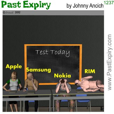 Cartoon about Apple, internet, technology, law, 