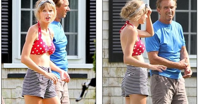 Yes Make It Now Part Of The Kennedy Clan Now Taylor Swift Slips On A Vintage Bikini To Join Conor And Rfk Jr In Family Football Game