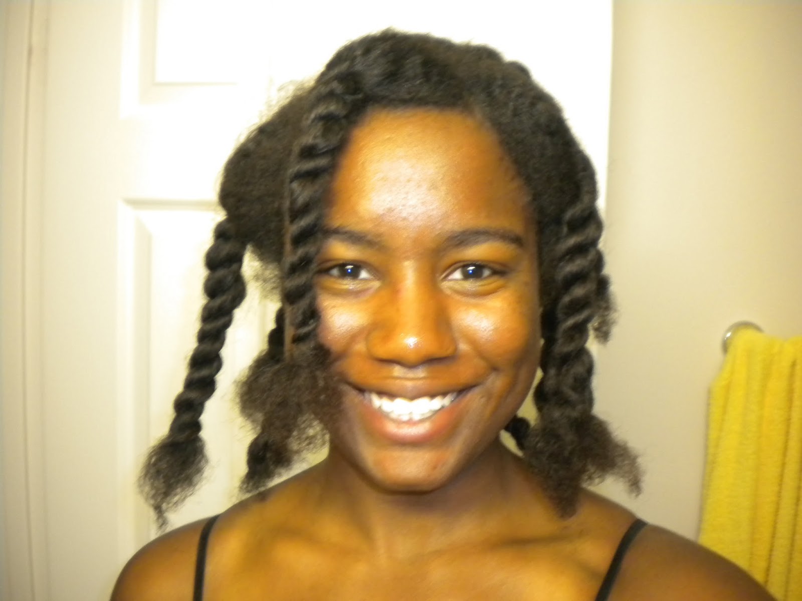 Afro Girl Straightening My Hair