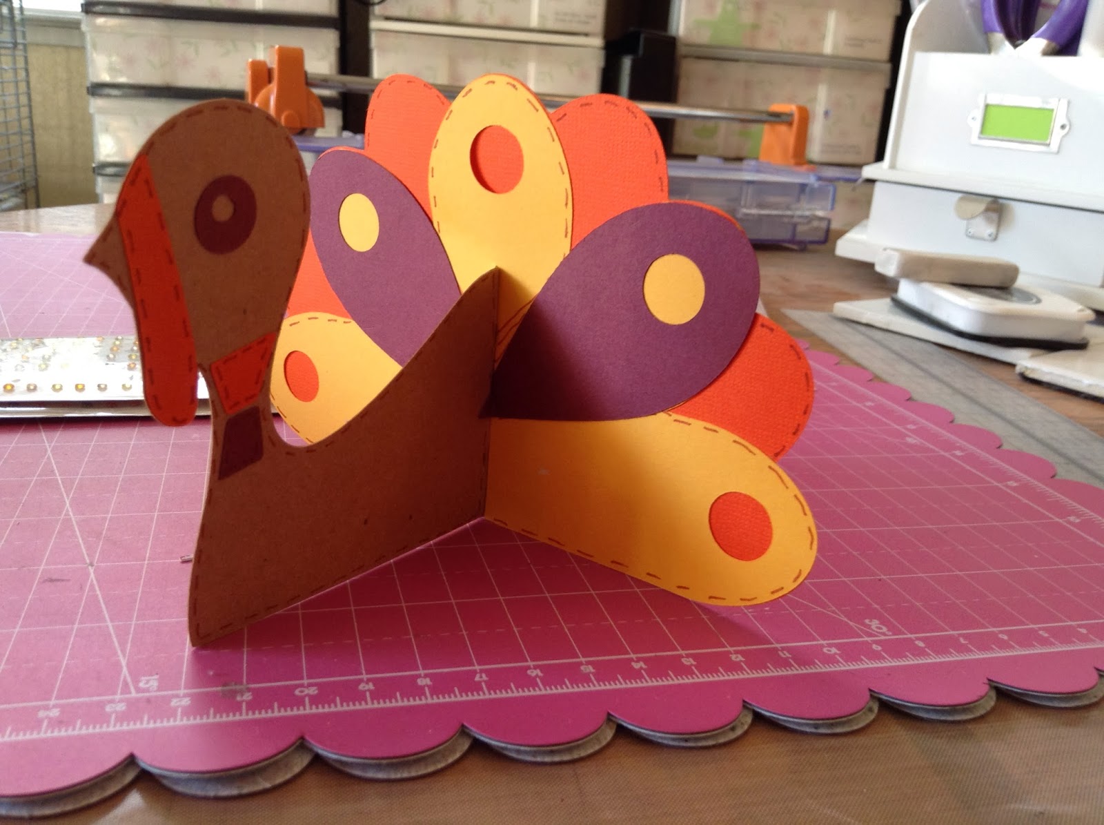 Ladybugstamper's Craft Site 3d Turkey Cricut Home for the Holidays