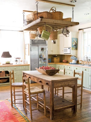 Dishfunctional Designs Creative Upcycled Kitchen Pot Racks A Pot Rack Similar To This Could Be Made With Ladder Or Pallet