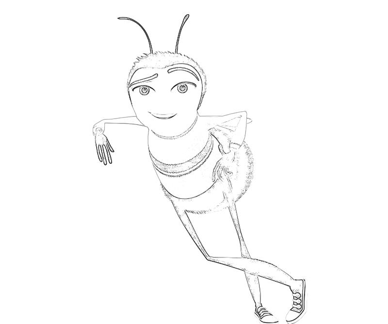 Printable Bee Movie Game Bee Character Coloring Pages