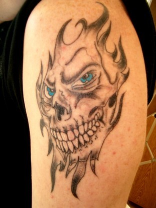 skull tattoos viking art