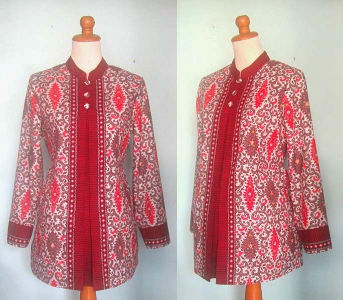 Desain Busana Muslim Hamil Batik Kerja Terbaru Desain Busana Muslim Hamil Batik Kerja Terbaru
