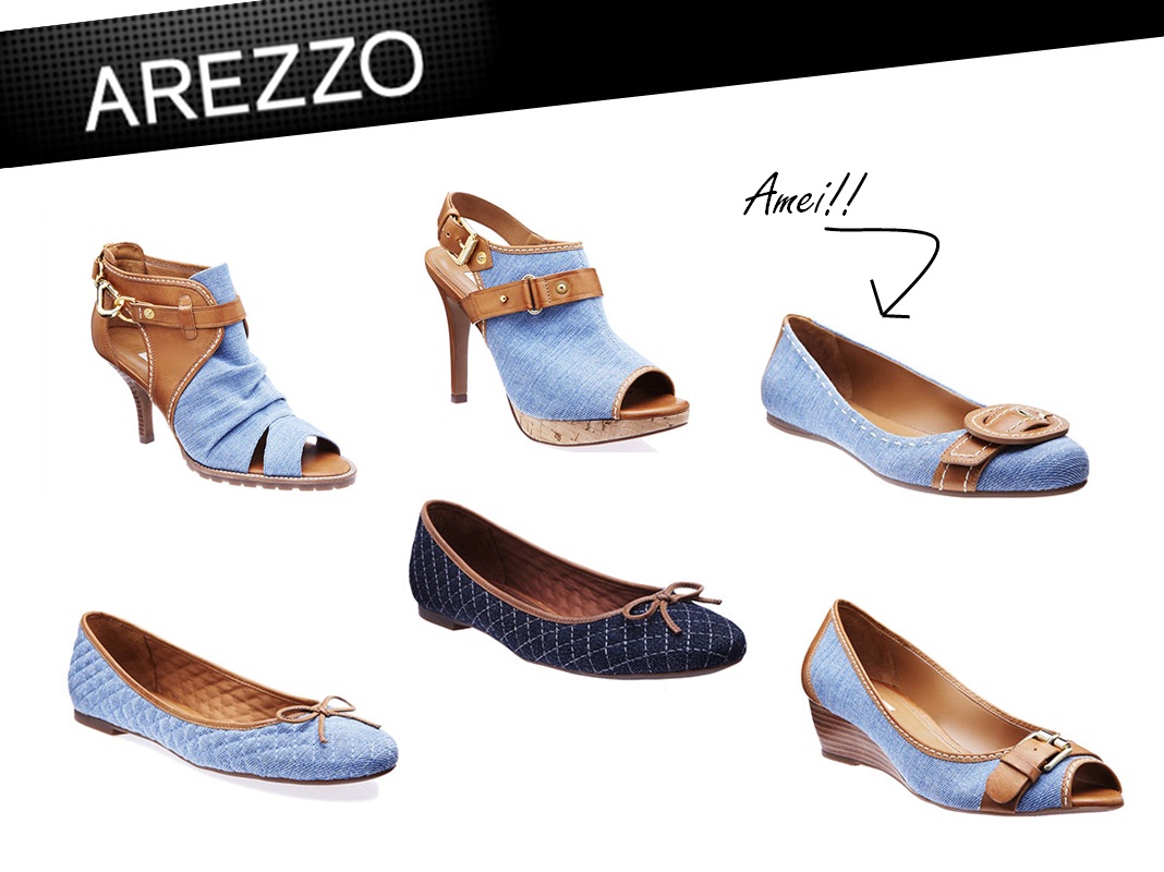 sapato jeans arezzo