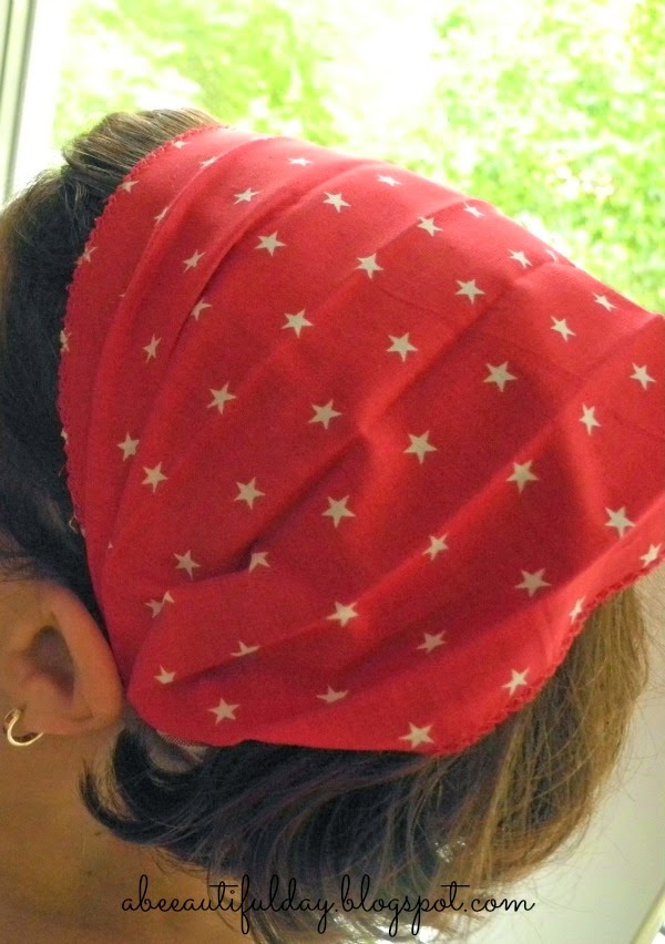 A Beautiful Day When Summer comes Elastic Headband/Bandana Tutorial