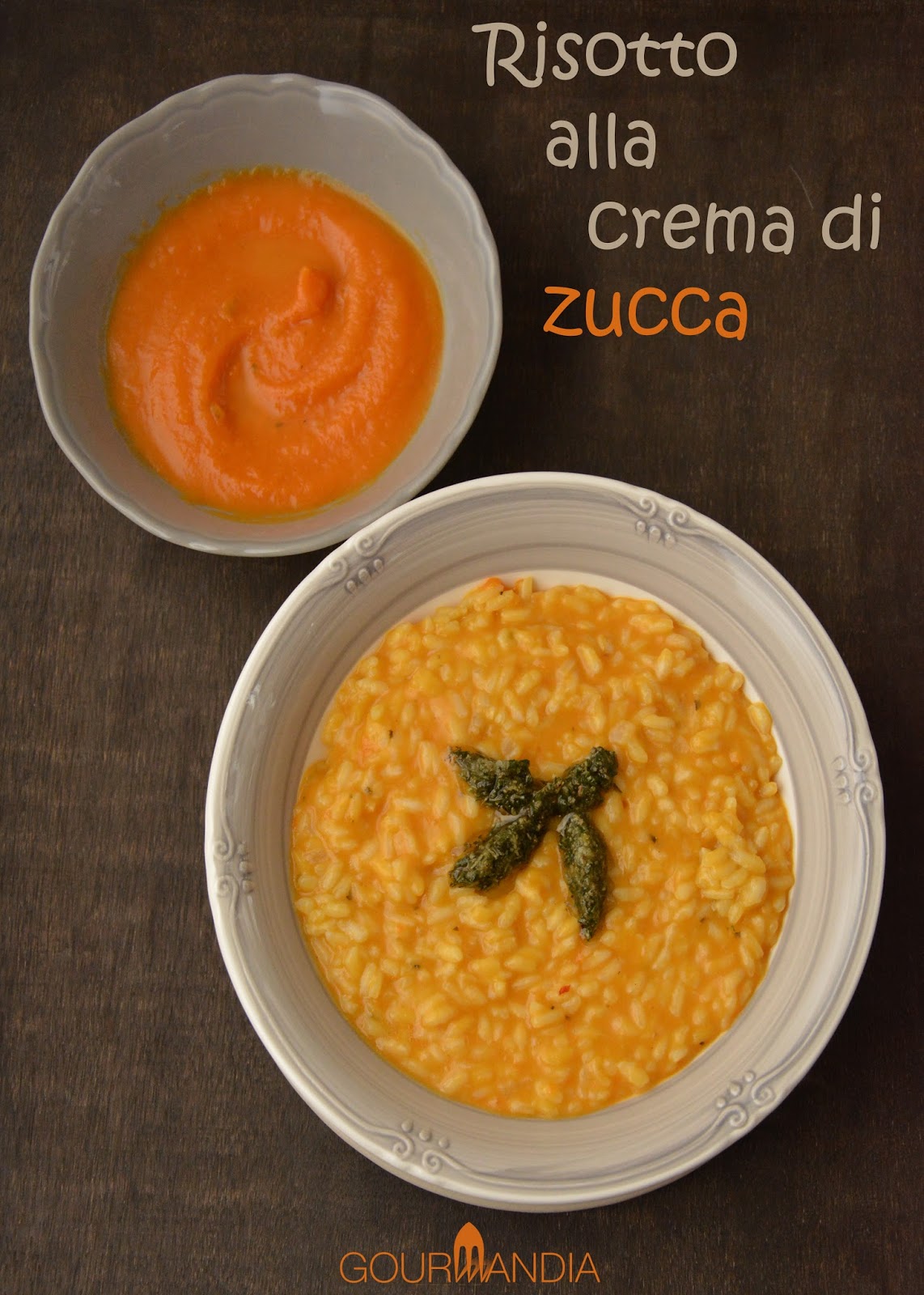 Risotto alla crema di zucca Gourmandia