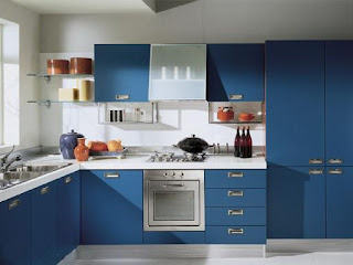 blue cabinets design