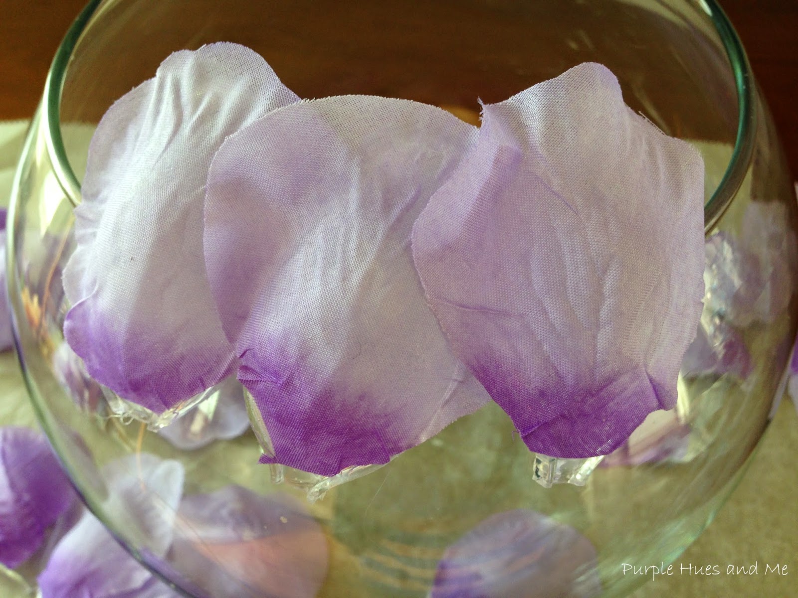 Purple Hues and Me Lilac Rose Petals Luminary