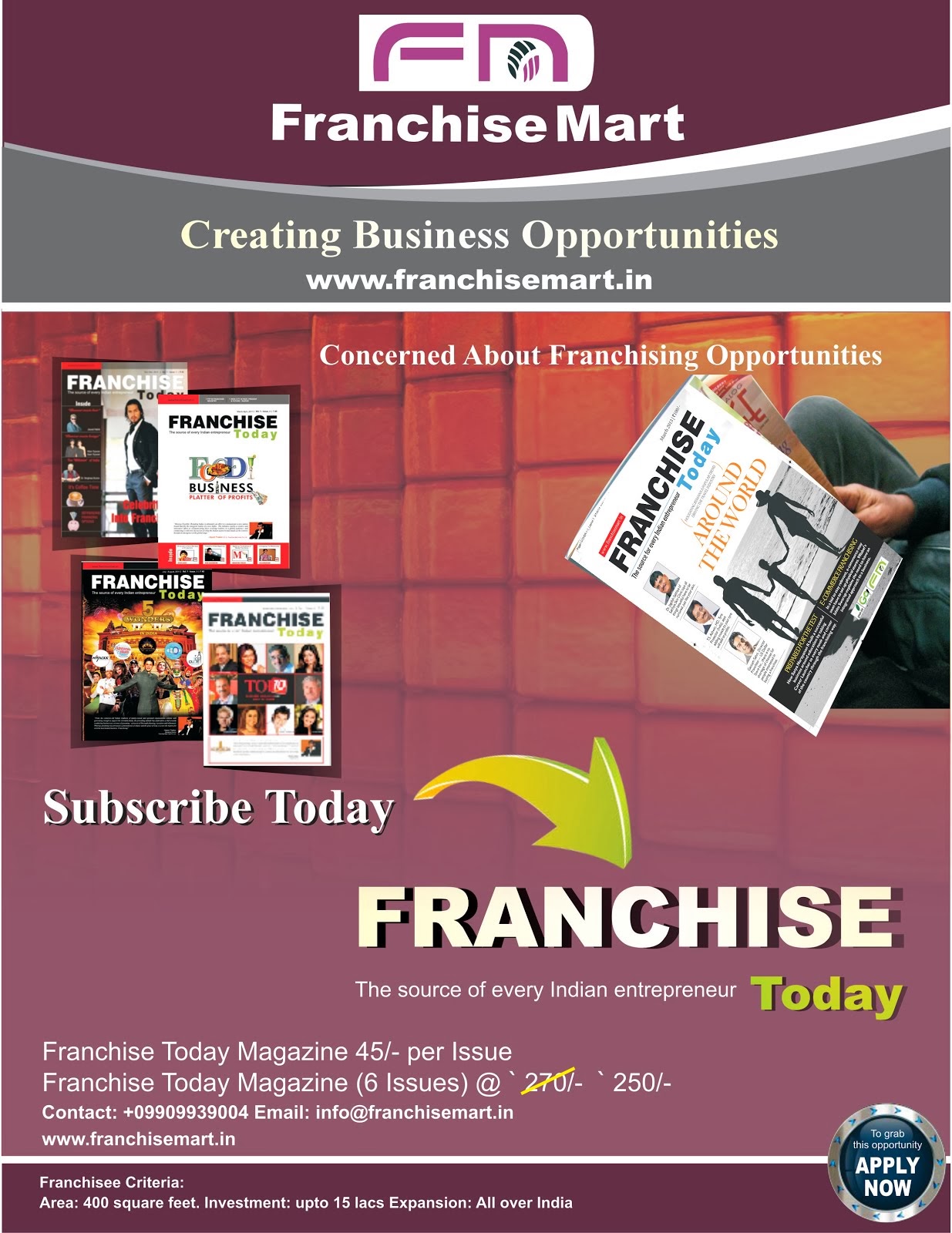 Franchise Today Magazines