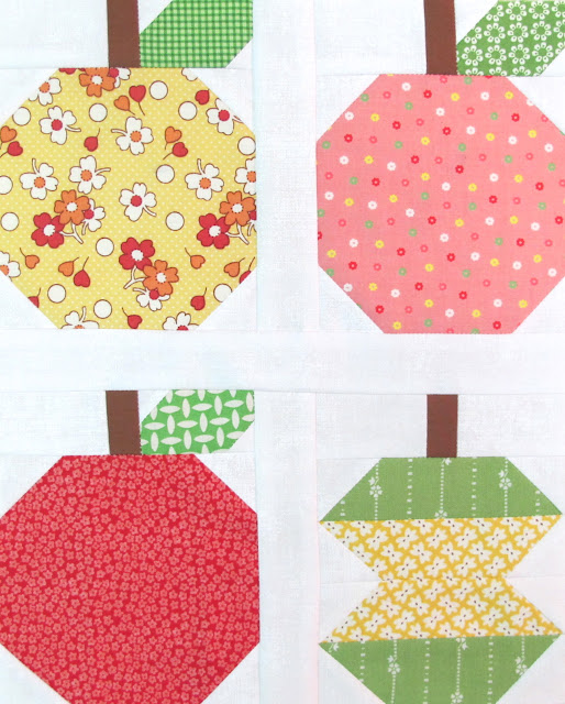 Bee In My Quilty Fun Sew Along Week One Apples!...