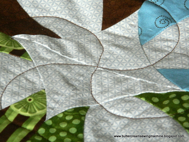 Buttercream and a Sewing Machine Winner's Bouquet Quilt