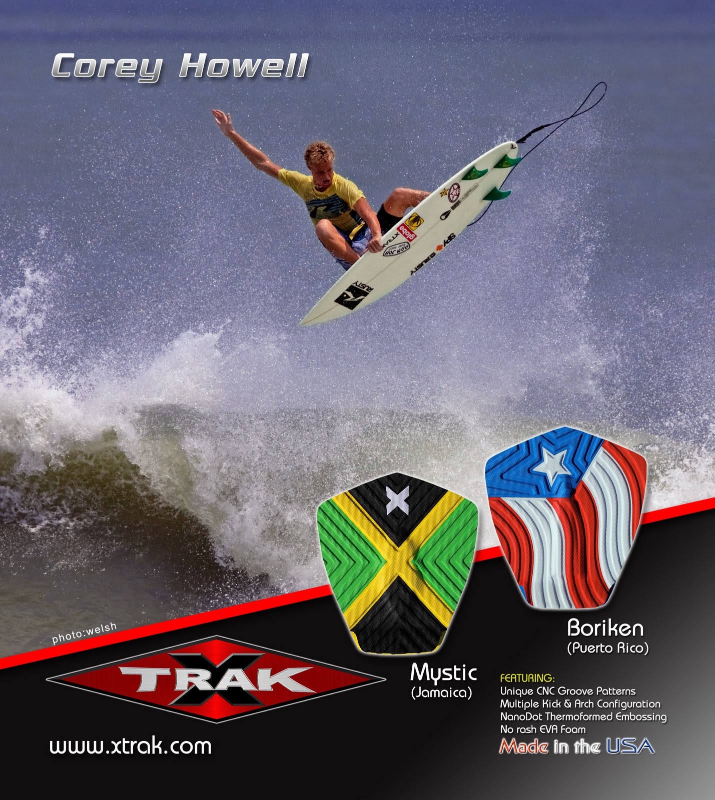 XTRAK Surfing Accessories New Flag Pads From XTrak