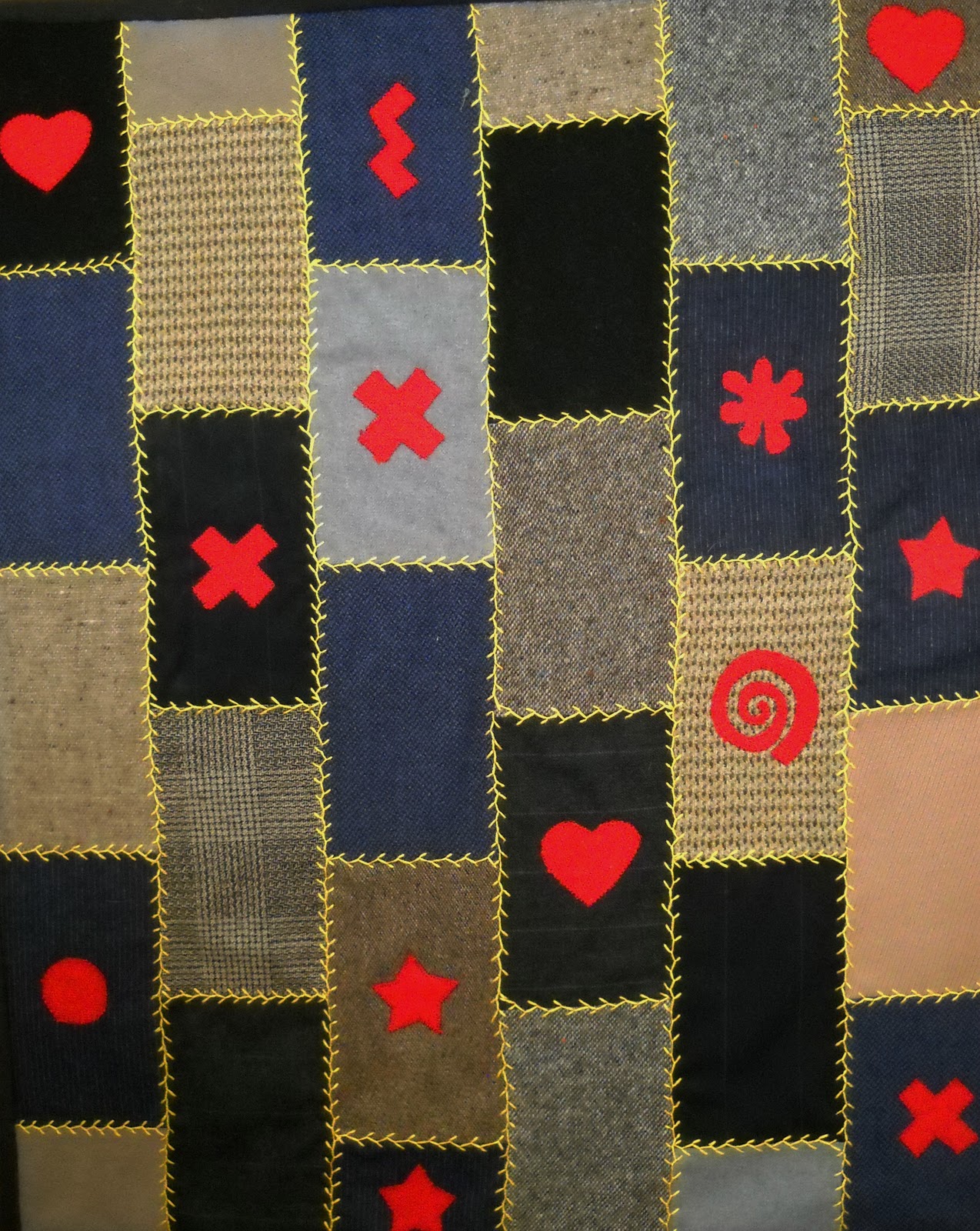 Quilting Potpourri Wool Quilts from Tailor Scraps...