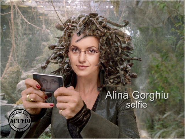 Alina Gorghiu Selfie funny photo Gorgona