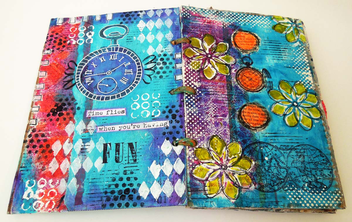 Inky Dinky Doodle Cardboard Journal