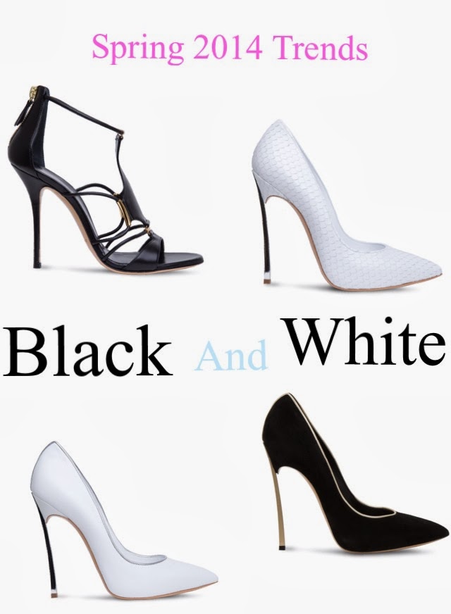 Spring 2014 Trends Black White Casadei heels, inspiration, shoes, instagram-pslilyboutique