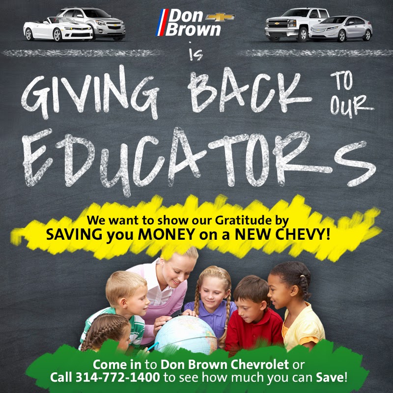 Don Brown Around St. Louis GM Educator Discount at Don Brown Chevrolet