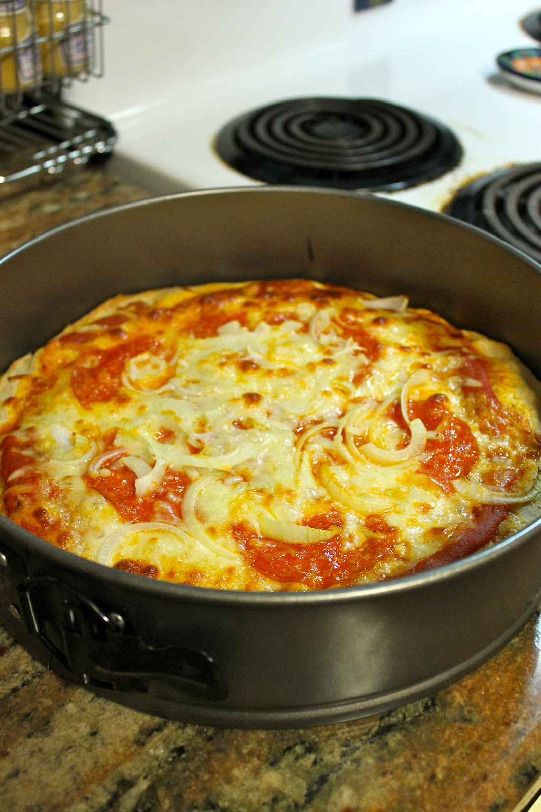 Bossy Italian Wife Pizza...In A Springform Pan!