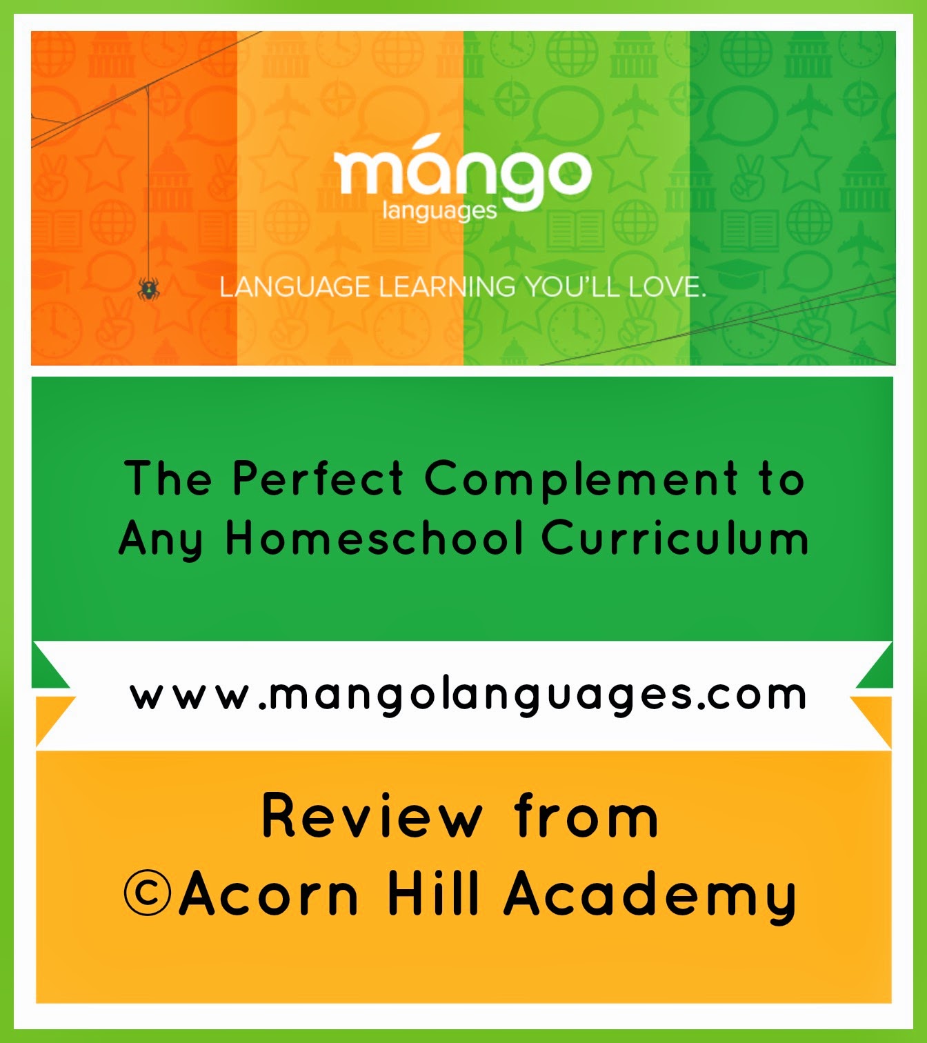 Acorn Hill Academy REVIEW Mango Languages Homeschool Edition
