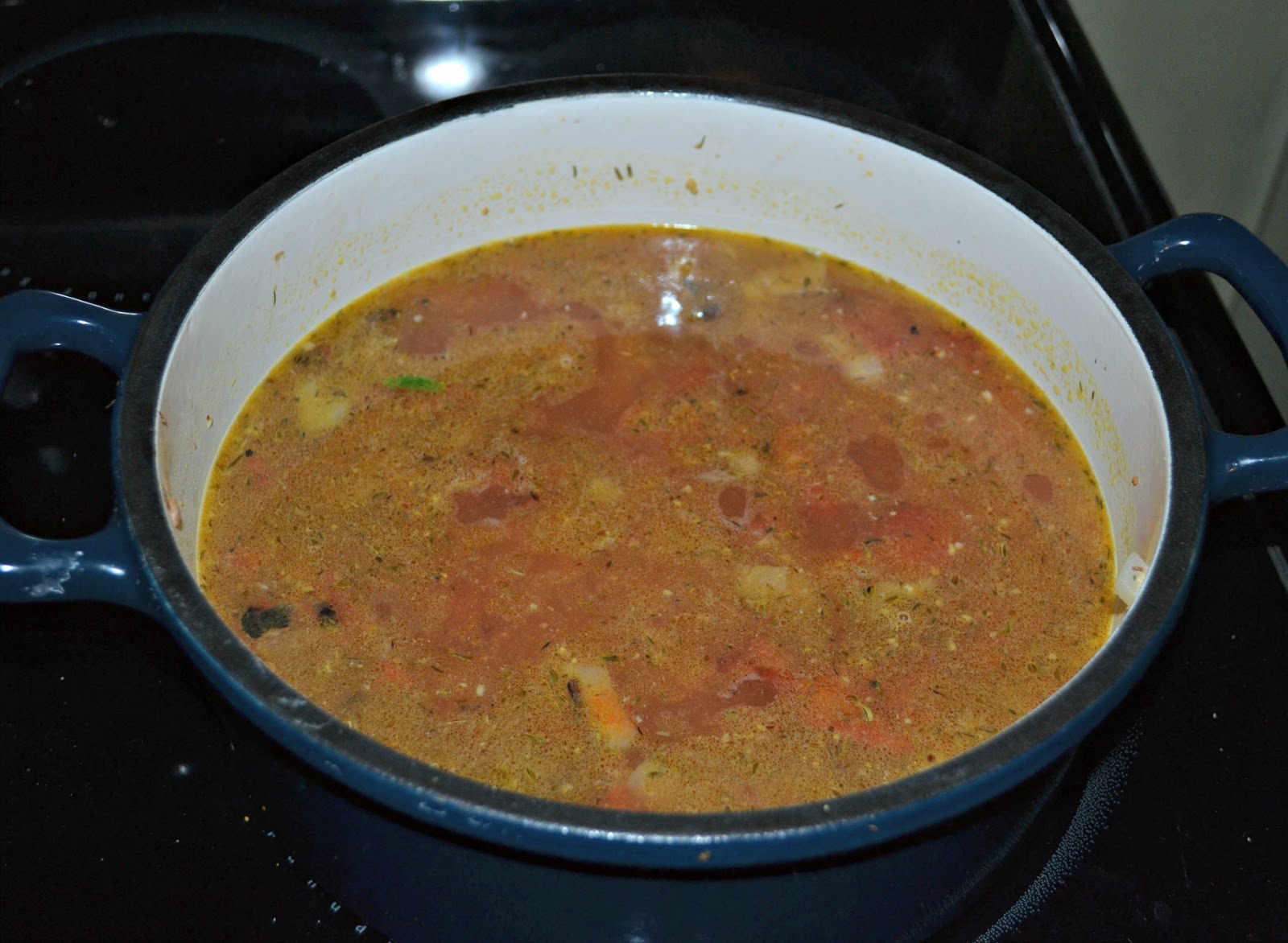 Mixed Greens and Sausage Soup with Dumplings HezziD's Books and Cooks