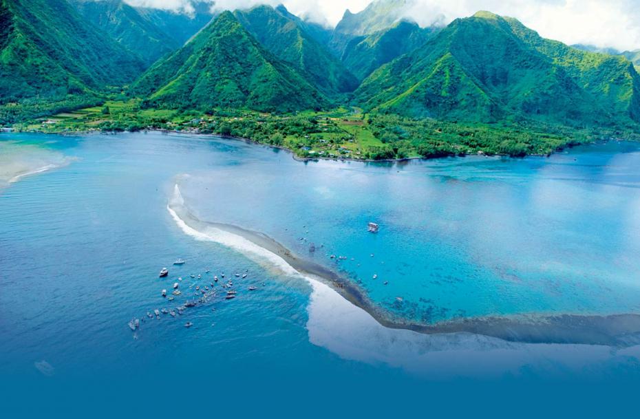 Récif barrière à Tahiti