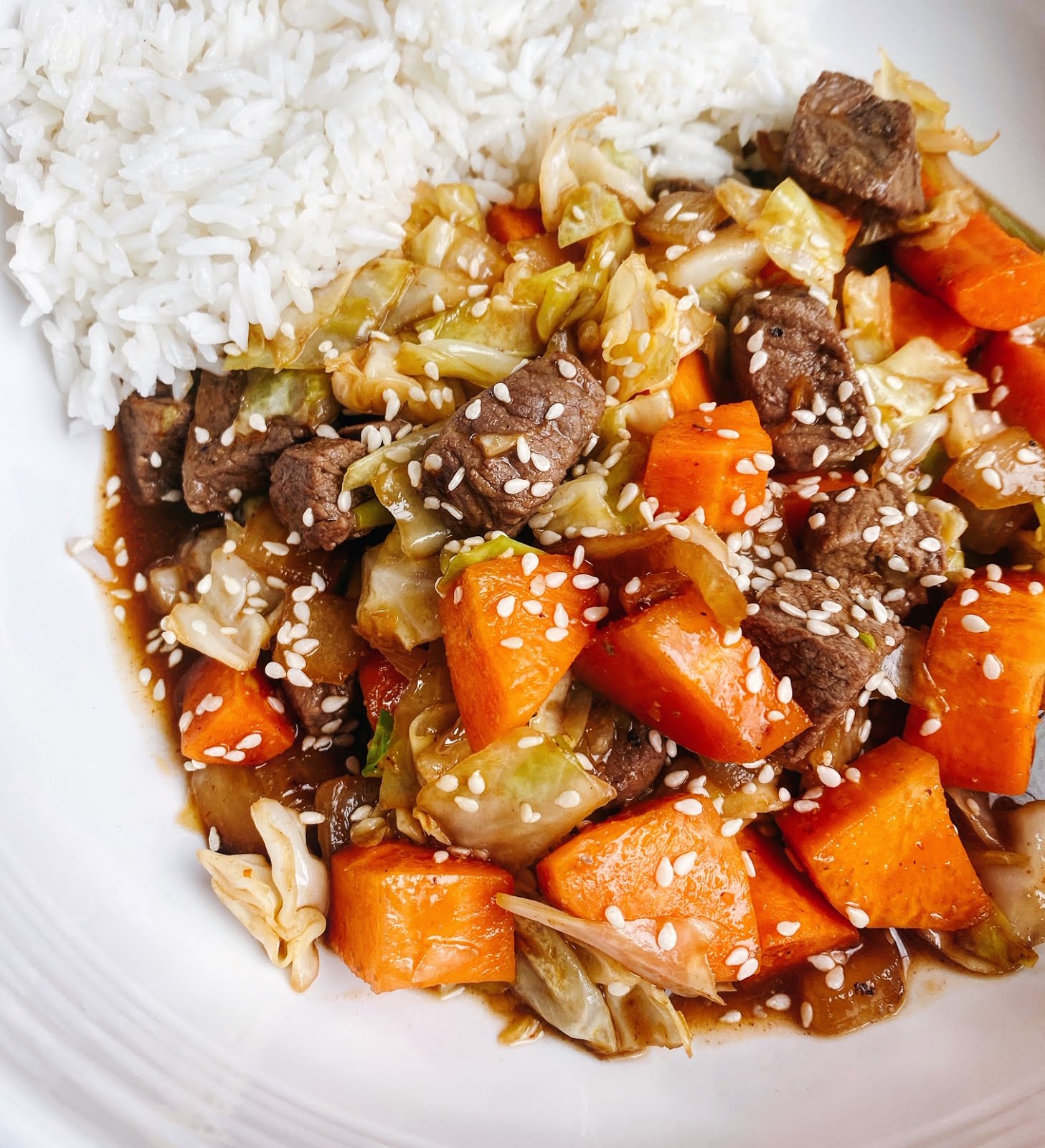 Sirloin Steak and Cabbage StirFry Chef Jen