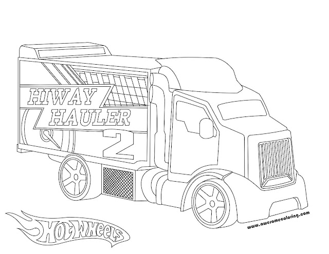 √ Car Carrier Coloring Page : Malvorlagen Autotransporter Coloring And