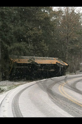 school bus accident on ice